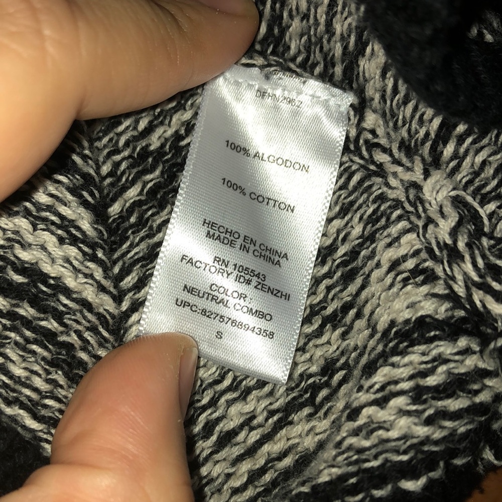🌻Daisy Fuentes Tri-Color Cotton Sweater - Small - Picture 6 of 7